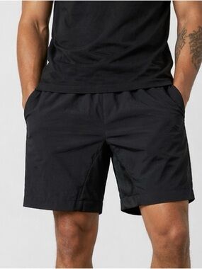 Black Scale Mesh Paneled Shorts Black Men’s Size 30 NWT Nylon Streetwear Tech